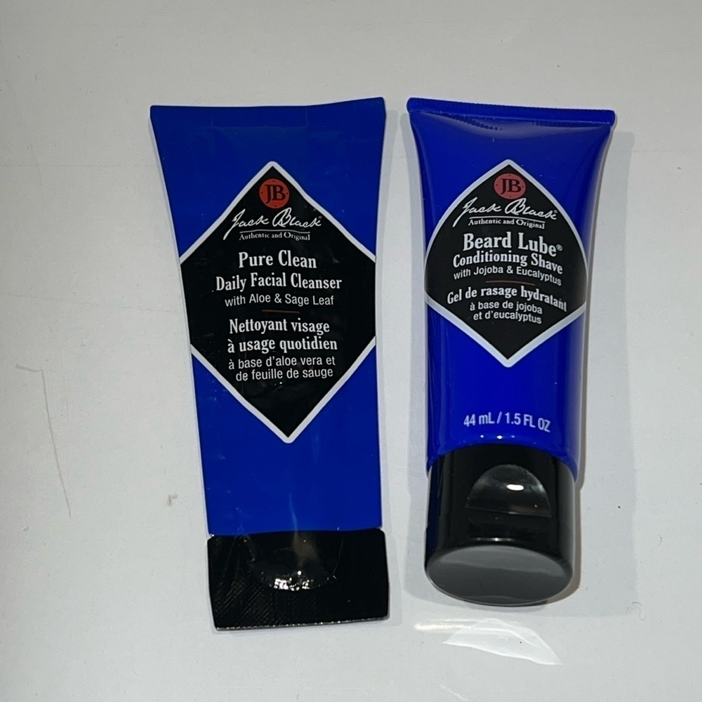 JACK Black Beard Lube Conditioning Shave & Pure Clean Daily Facial Cleanser mini